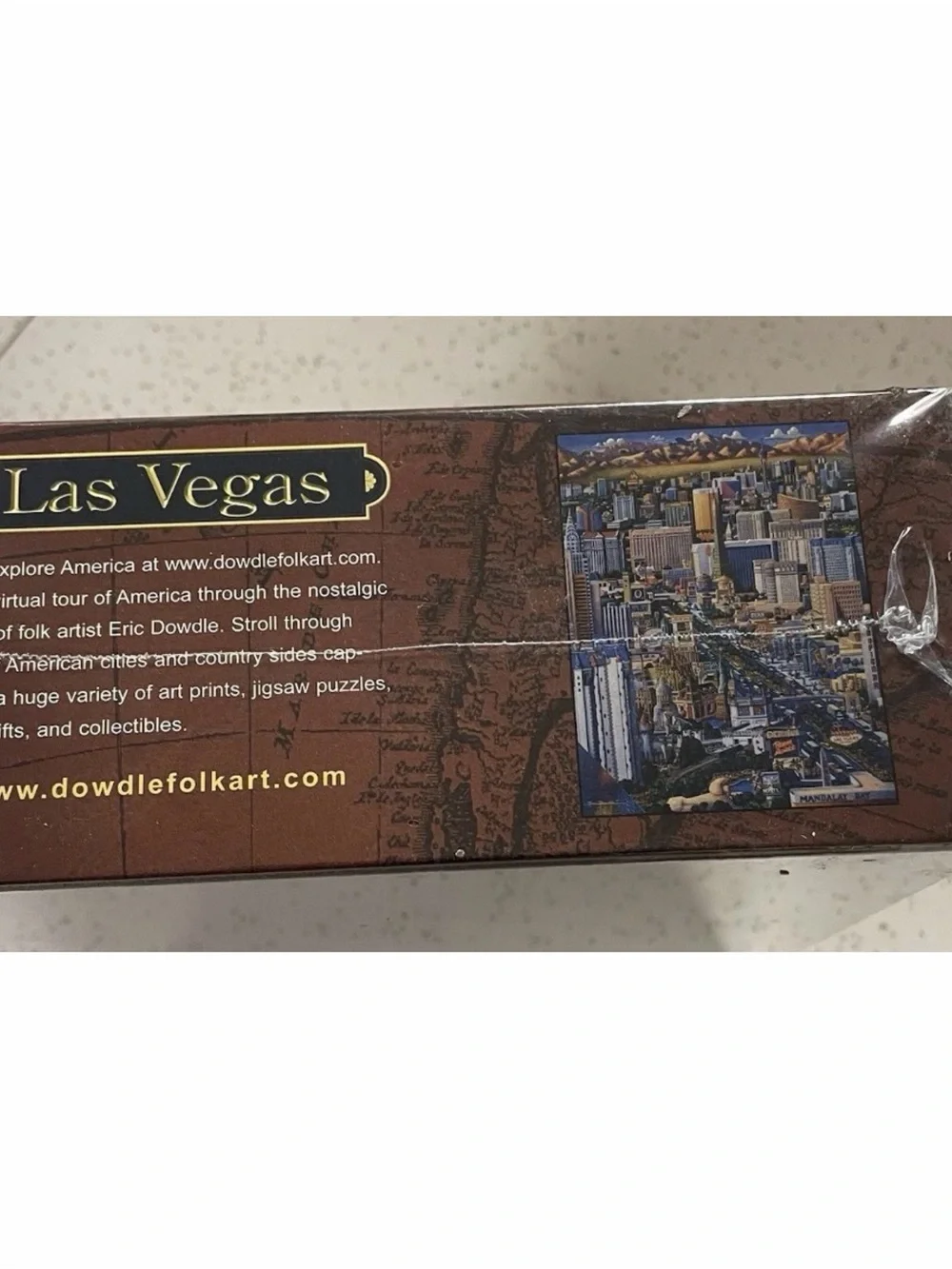 Dowdle Folk Art Puzzle~Las Vegas~500 Pieces~18